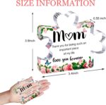 Transparent acrylic puzzle piece with "Mom" and a loving message, ideal for tabletop display.